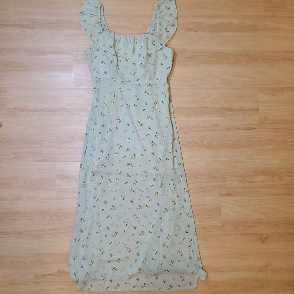 FOREVER 21+ Pastel Green Floral Dress Women Size 0X